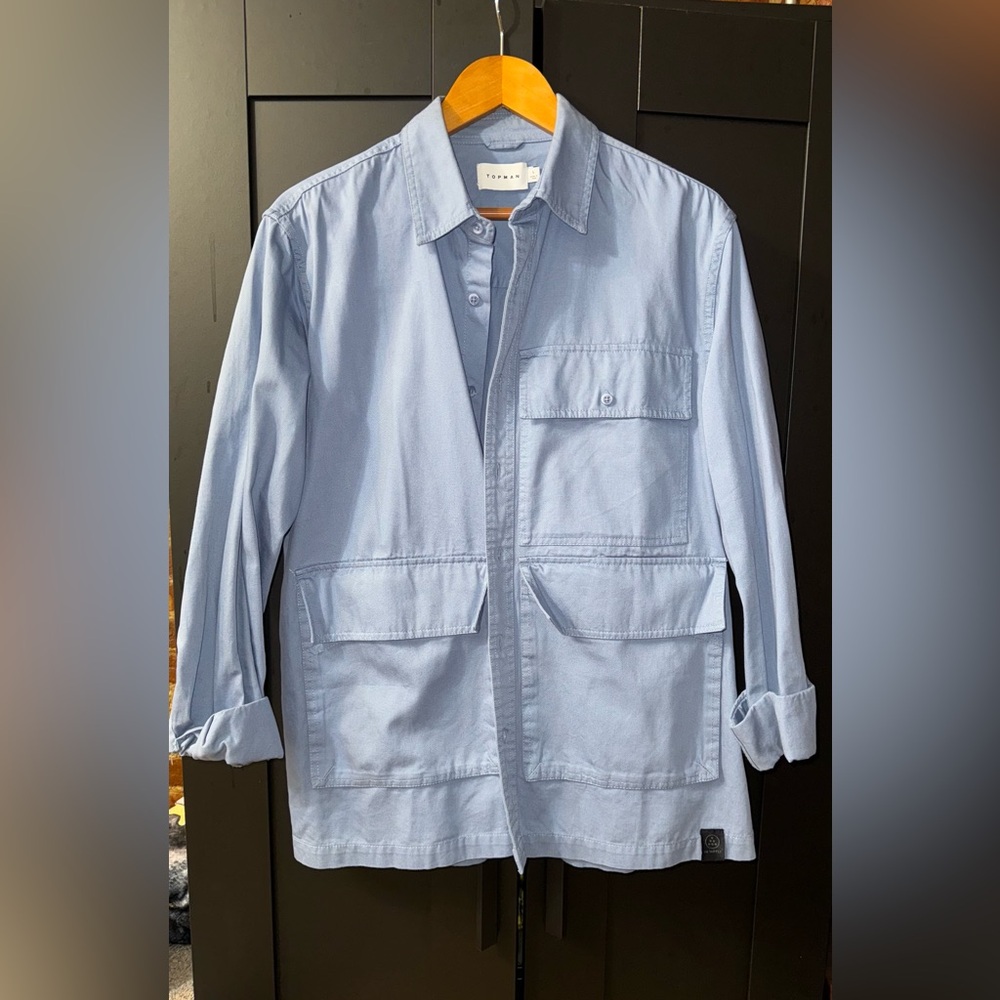 Topman Light Blue Casual Button Down Shirt